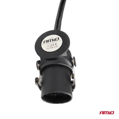 AMiO – Σπιράλ Καλώδιο Ρεύματος Τρέιλερ 2x15 PIN 24V 5m, Αδιάλειπτη Παροχή και Κορυφαία Αντοχή σε Συνεχείς Καταπονήσεις – 1 Τεμ. (04382/AM)