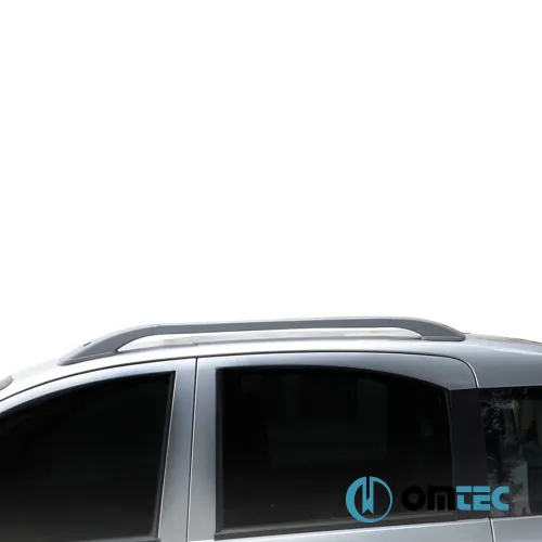 Omtec – Παράλληλες Μπάρες Οροφής Αλουμινίου για Fiat Panda 2003-2012, αναβαθμίστε αισθητικά την εμφάνιση του οχήματός σας – 2 Τεμ. (2501932/OM)