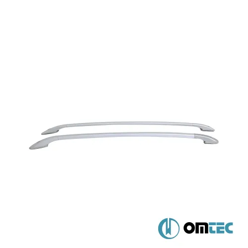 Omtec – Παράλληλες Μπάρες Οροφής Αλουμινίου για Fiat Panda 2003-2012, αναβαθμίστε αισθητικά την εμφάνιση του οχήματός σας – 2 Τεμ. (2501932/OM)