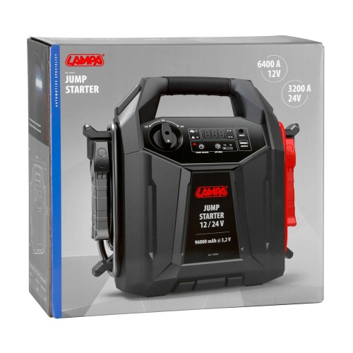 Lampa – Επαγγελματικός Εκκινητής Μπαταρίας 12V/24V LiFePO4 96000mAh, για κορυφαία ισχύ σε φορτηγά και βαρέα οχήματα – 1 Τεμ. (L7050.4)