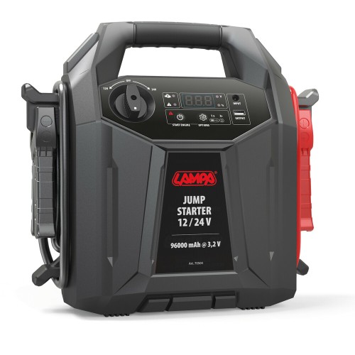 Lampa – Επαγγελματικός Εκκινητής Μπαταρίας 12V/24V LiFePO4 96000mAh, για κορυφαία ισχύ σε φορτηγά και βαρέα οχήματα – 1 Τεμ. (L7050.4)
