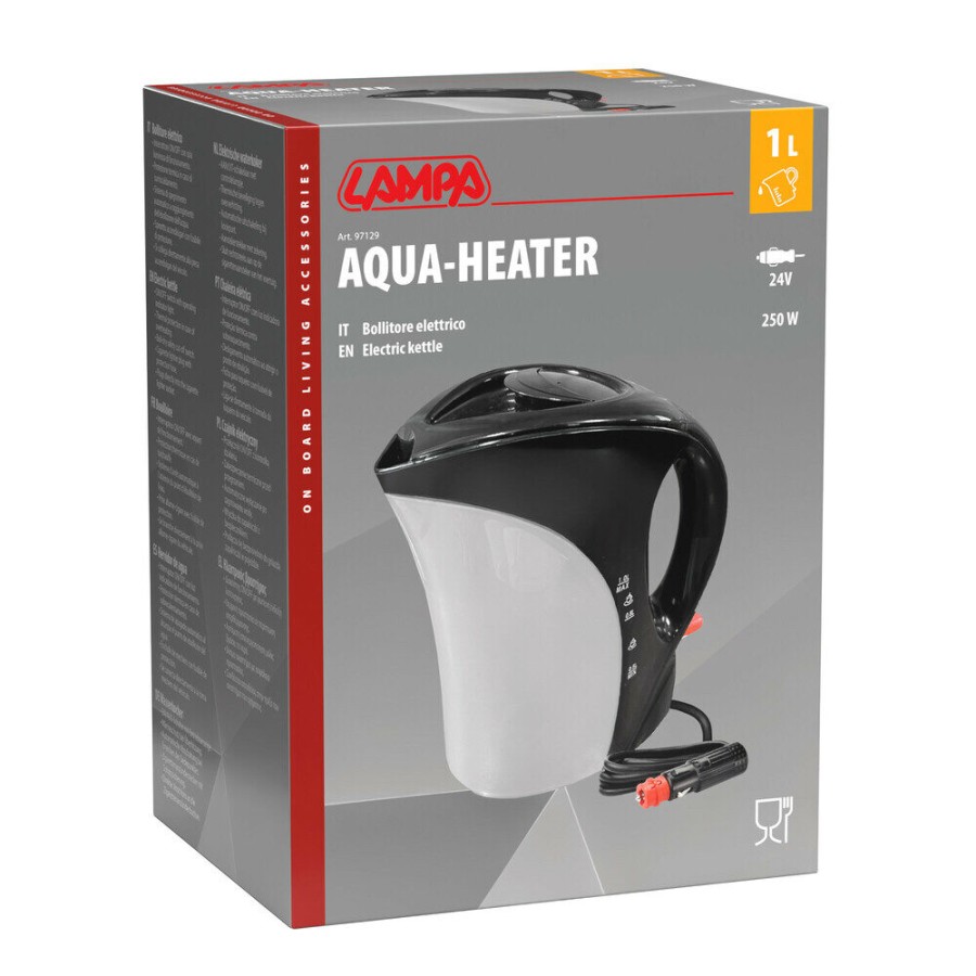 Lampa – Ηλεκτρικός Βραστήρας Φορτηγού 24V 250W 1L Aqua-Heather, απολαύστε ζεστά ροφήματα σε κάθε διαδρομή – 1 Τεμ. (L9712.9)