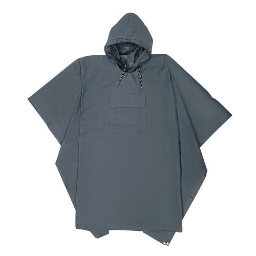 ΑΔΙΑΒΡΟΧΟ ΜΕ ΚΟΥΚΟΥΛΑ ΣΕ ΓΚΡΙ ΧΡΩΜΑ 140x105cm ADVENTURE RAIN PONCHO 1ΤΕΜ.