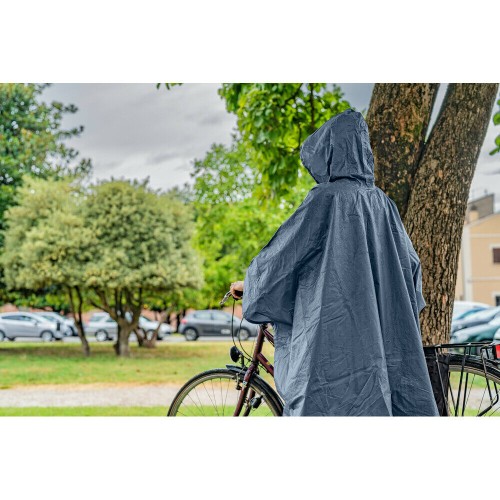 ΑΔΙΑΒΡΟΧΟ ΜΕ ΚΟΥΚΟΥΛΑ ΣΕ ΓΚΡΙ ΧΡΩΜΑ 140x105cm ADVENTURE RAIN PONCHO 1ΤΕΜ.