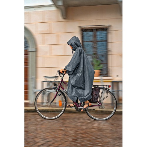 ΑΔΙΑΒΡΟΧΟ ΜΕ ΚΟΥΚΟΥΛΑ ΣΕ ΓΚΡΙ ΧΡΩΜΑ 140x105cm ADVENTURE RAIN PONCHO 1ΤΕΜ.