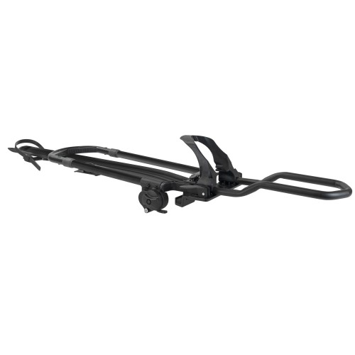 Menabo - Βάση Ποδηλάτου Οροφής Clover DX Black Δεξιά για 1 Ποδήλατο έως 25 kg, E-Bike, Fat Bike και MTB με Διπλό Αντικλεπτικό Σύστημα σε μαύρο χρώμα - 1 Τεμ. (14860/MB)