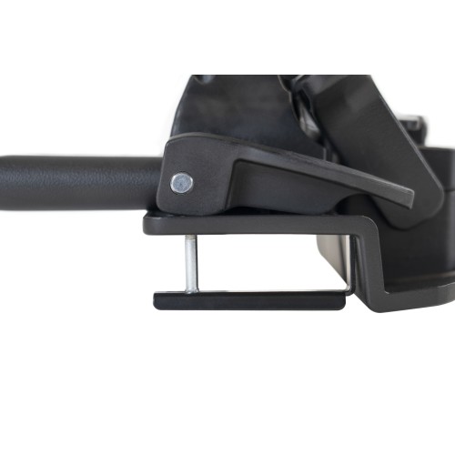 Menabo - Βάση Ποδηλάτου Οροφής Clover DX Black Δεξιά για 1 Ποδήλατο έως 25 kg, E-Bike, Fat Bike και MTB με Διπλό Αντικλεπτικό Σύστημα σε μαύρο χρώμα - 1 Τεμ. (14860/MB)