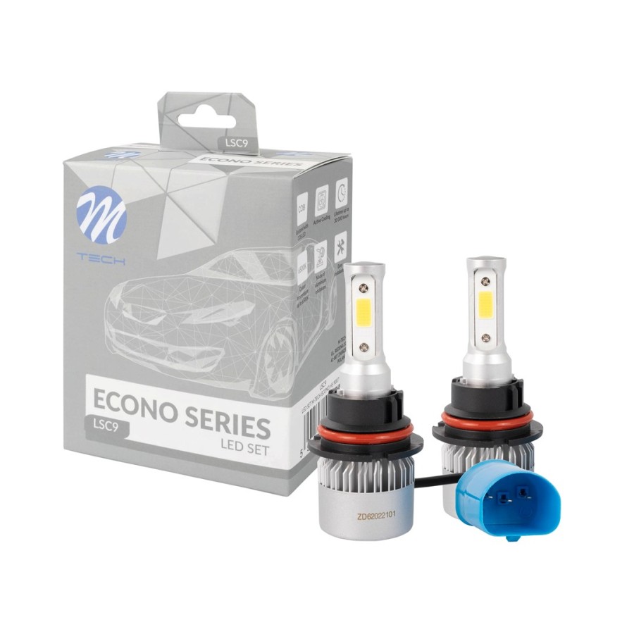HB5 9007 H/L 10>36V 6.500K 10.000lm 80W COB LED EPISTAR 1021 C6 KIT ΜΕ ΑΝΕΜΙΣΤΗΡΑΚΙ M-TECH - 2 ΤΕΜ.