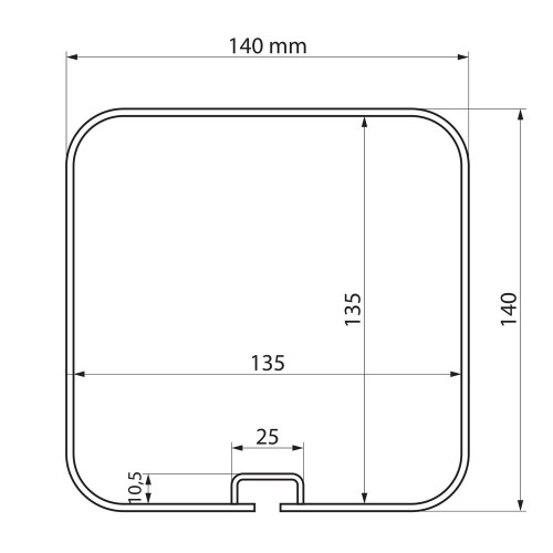 Nordrive – Θήκη Σωλήνων Αλουμινίου Van-Tube 4000 422cm για Επαγγελματικά Βαν, Αδιάβροχη με Κλειδαριά & Βάσεις – 1 Τεμ. (L.N11042)