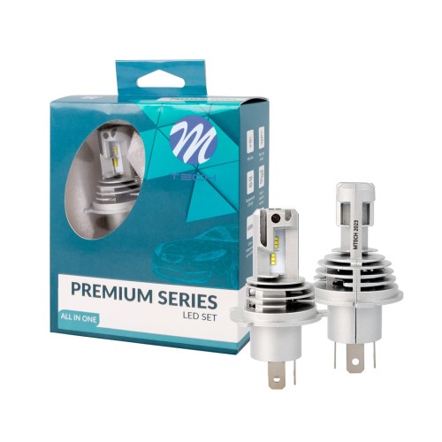 H4 12>24V 6.500K 5.000lm 50W CSP1860 M3 LED LSAS SERIES KIT ΜΕ ΑΝΕΜΙΣΤΗΡΑΚΙ KIT M-TECH - 2 ΤΕΜ.