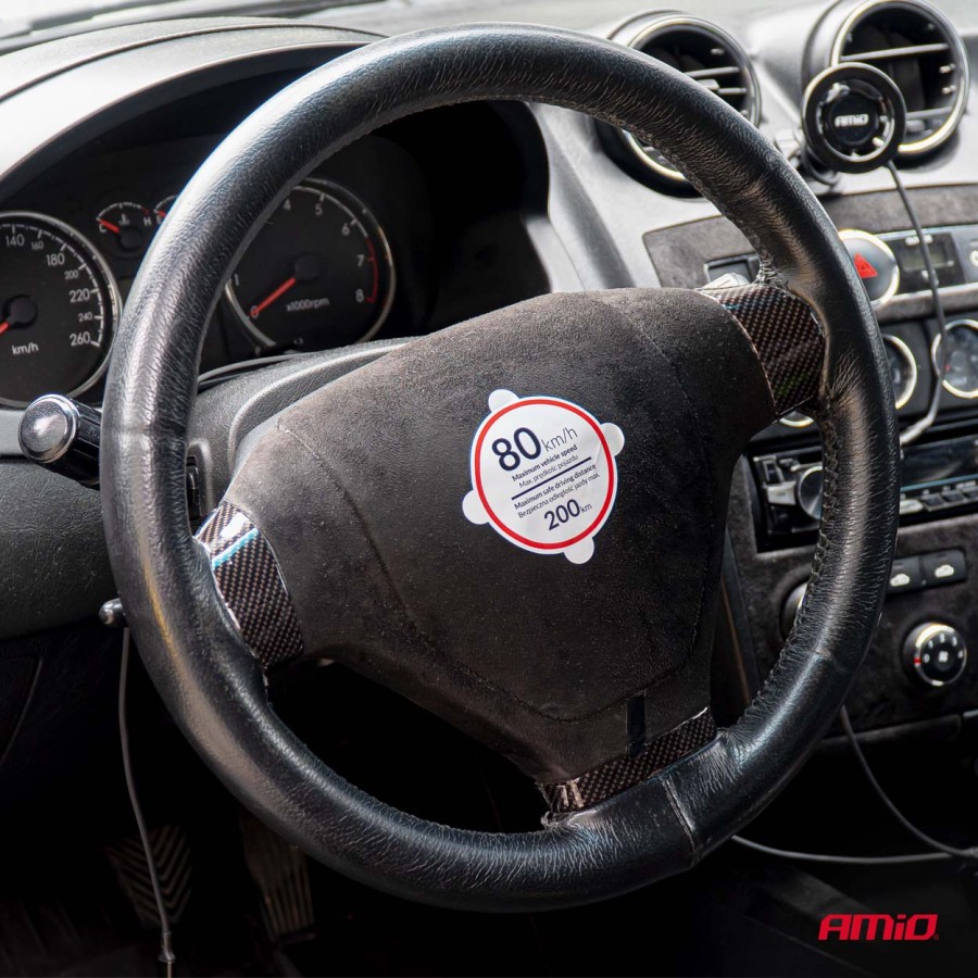 Amio – Κιτ Επισκευής & Φουσκώματος Ελαστικών 12V 120 PSI με Κομπρεσέρ Κυλίνδρου 31mm Universal, προσφέρει ακαριαία αποκατάσταση βλαβών – 1 Τεμ. (04930/AM)