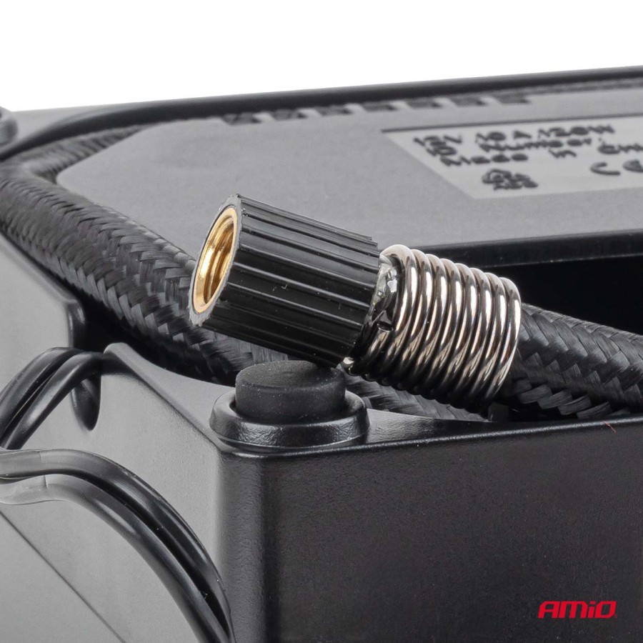 Amio – Κιτ Επισκευής & Φουσκώματος Ελαστικών 12V 120 PSI με Κομπρεσέρ Κυλίνδρου 31mm Universal, προσφέρει ακαριαία αποκατάσταση βλαβών – 1 Τεμ. (04930/AM)