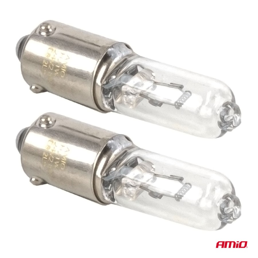 Amio – Λαμπτήρας Αλογόνου H21W 24V 21W BAY9S για Φορτηγά & Λεωφορεία, εξασφαλίζει ισχυρή φωτεινότητα και μέγιστη ασφάλεια – 2 Τεμ. (05023/AM)