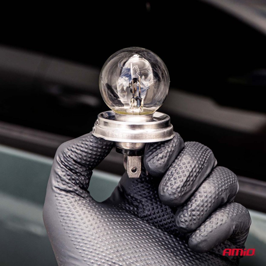 Amio – Λαμπτήρας Αλογόνου R2 24V 55/50W P45T για Φορτηγά & Βαρέα Οχήματα, εξασφαλίζει σταθερή απόδοση και ασφαλή οδήγηση – 1 Τεμ. (04942/AM)