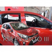 ΑΝΕΜΟΘΡΑΥΣΤΕΣ ΓΙΑ KIA PICANTO III 5D 2017+ - ΣΕΤ ΑΥΤΟΚΙΝΗΤΟΥ ΑΠΟ ΕΥΚΑΜΠΤΟ ΦΙΜΕ ΠΛΑΣΤΙΚΟ HEKO - 4 ΤΕΜ. ΑΝΕΜΟΘΡΑΥΣΤΕΣ americat.gr