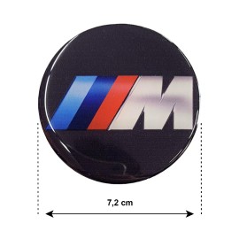 M3 (BMW) ΑΥΤΟΚΟΛΛΗΤΑ ΖΑΝΤΩΝ 7,2cm ΜΑΥΡΟ ΜΕ ΕΠΙΚΑΛΥΨΗ ΣΜΑΛΤΟΥ - 4 ΤΕΜ. Αυτοκόλλητα Σήματα Ζαντών americat.gr
