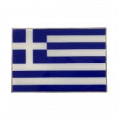 GREECE ΑΥΤΟΚΟΛΛΗΤΗ ΕΛΛΗΝΙΚΗ ΣΗΜΑΙΑ 13,8 X 9,4 cm ΜΠΛΕ/ΛΕΥΚΟ/ΧΡΩΜΙΟ ΜΕ ΕΠΙΚΑΛΥΨΗ ΕΠΟΞΕΙΔΙΚΗΣ ΡΥΤΙΝΗΣ (ΥΓΡΟ ΓΥΑΛΙ) - 1 ΤΕΜ. Σήματα 3D americat.gr