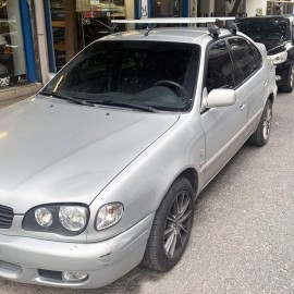 KIT ΜΕ ΜΠΑΡΕΣ ΟΡΟΦΗΣ ΓΙΑ TOYOTA COROLLA HTB 5D 1997-2001 ΑΛΟΥΜΙΝΙΟΥ TEMA MENABO (AL1-3360-FIX026G)-2 ΤΕΜ. Toyota americat.gr