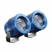 ΠΡΟΒΟΛΕΙΣ ΣΤΡΟΓΓΥΛΟΙ ΜΕ ΒΑΣΗ O-LUX 1LED SMD 6000K 1800LM 12V 18W ΚΑΡΦΙ 36Δχ68Υχ55Β mm ΜΠΛΕ 2 ΤΕΜ Εξωτερικά Φώτα LED americat.gr