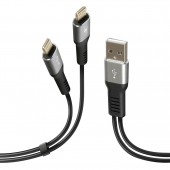 ΚΑΛΩΔΙΟ ΦΟΡΤΙΣΗΣ ΚΑΙ ΣΥΓΧΡΟΝΙΣΜΟΥ 100cm 480 MB/S 3000mA ΜΕ 2 APPLE 8 PIN (FAST CHARGE) Καλώδια americat.gr