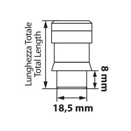 Lampa - Μπουλόνια Ασφαλείας 12x1,50 42,2mm (19) ίσια με ροδέλα K010 - 4 τεμ. (L.MG20116SU) Αντικλεπτικά Μπουλόνια americat.gr