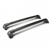 ΜΠΑΡΕΣ ΟΡΟΦΗΣ ΑΛΟΥΜΙΝΙΟΥ ΜΑΥΡΗ YAKIMA FLUSH MIXED 90+95cm ΜΕ ΚΛΕΙΔΙ - 2 TEM. Μπάρες Αλουμινίου americat.gr
