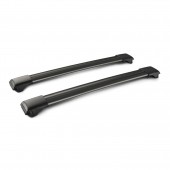 ΜΠΑΡΕΣ ΟΡΟΦΗΣ ΑΛΟΥΜΙΝΙΟΥ ΜΑΥΡΗ RAIL BAR STANDARD 103cm ΜΕ ΚΛΕΙΔΙ - 2 TEM. Μπάρες Αλουμινίου americat.gr