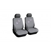 ΚΑΛΥΜΜΑΤΑ ΚΑΘΙΣΜΑΤΩΝ BUTTERFLY ΓΚΡΙ ΜΕ ΡΟΖ ΠΕΤΑΛΟΥΔΕΣ 2ΤΕΜ. Μπροστινά Καλύμματα americat.gr