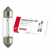 Amio - Λαμπτήρες Πλαφονιέρας C5W 24V 5W 36mm Αλογόνου για Φορτηγά - 10 τεμ. (01000/AM) Πλαφονιέρας americat.gr