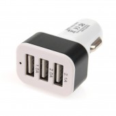 Amio - Φορτιστής Αυτοκινήτου USB Triple τάση λειτουργίας 12-24V απόδοσης 5.1A για Επιβατικά Αυτοκίνητα και Φορτηγά - 1 τεμ. (01027/AM) Φορτιστές 12 και 24V americat.gr