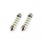 Amio - Λαμπάκια Πλαφονιέρας LED 15xSMD τύπου C5W τάση λειτουργίας 12V απόδοσης 0.6W μήκος 39mm χρώμα λευκό για Επιβατικά Αυτοκίνητα - 2 τεμ. (01091/AM) Πλαφονιέρας americat.gr
