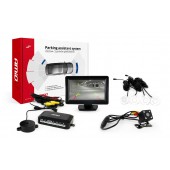 Amio - Σύστημα Παρκαρίσματος με 4 αισθητήρες, κάμερα HD-315 και οθόνη TFT01 τάση λειτουργίας 12V διάσταση 22mm χρώμα Λευκό για Επιβατικά Αυτοκίνητα - 1 σετ (01099/AM) Κάμερες οπισθοπορείας παρκαρίσματος americat.gr