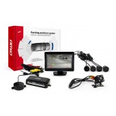 Amio - Σύστημα Παρκαρίσματος με 4 αισθητήρες, κάμερα HD-315 και οθόνη TFT01 τάση λειτουργίας 12V διάσταση 22mm χρώμα Μαύρο για Επιβατικά Αυτοκίνητα - 1 σετ (01100/AM) Κάμερες οπισθοπορείας παρκαρίσματος americat.gr