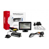 Amio - Σύστημα Παρκαρίσματος με 4 αισθητήρες, κάμερα HD-315 και οθόνη TFT01 τάση λειτουργίας 12V διάσταση 22mm χρώμα Ασημί για Επιβατικά Αυτοκίνητα - 1 σετ (01102/AM) Κάμερες οπισθοπορείας παρκαρίσματος americat.gr