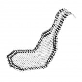 Amio - Πλατοκάθισμα με Ξύλινες Μπίλιες διάσταση 128 x 38cm υλικό Ξύλο χρώμα Λευκό/Μαύρο για Επιβατικά Αυτοκίνητα - 1 τεμ. (01124/AM) Ψάθες Μπίλιες americat.gr