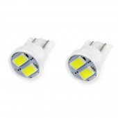 Amio - Λαμπάκια T10 W5W LED 12V 2xSMD5730 Λευκό Φως για Φώτα Θέσεως Πινακίδα και Εσωτερικό Φωτισμό Αυτοκινήτου - 2 τεμ. (01295/AM) Χωρίς Κάλυκα americat.gr