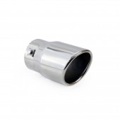 Amio - Άκρο Εξάτμισης MT-007 Στρογγυλό Inox για Απολήξεις 48-65mm Από Ανοξείδωτο Χάλυβα για Βελτίωση Εμφάνισης και Ήχου Αυτοκινήτου - 1 τεμ. (01307/AM) Μπούκες Εξάτμισης americat.gr