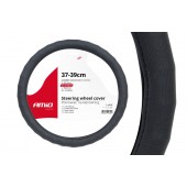 Amio - Κάλυμμα τιμονιού Swc-14 διάσταση 37/39cm χρώμα μαύρο για Επιβατικά Αυτοκίνητα - 1 τεμ. (01378/AM) Διάμετρος 37-39 cm americat.gr