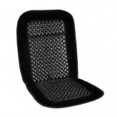 Amio - Πλατοκάθισμα Τύπου Csm-01 Με Ξύλινη Μπίλια διάσταση 90x44cm υλικό Ξύλο Και Ύφασμα χρώμα Μαύρο για Επιβατικά Αυτοκίνητα - 1 τεμ. (01386/AM) Ψάθες Μπίλιες americat.gr