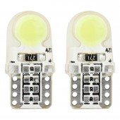 Amio – LED T10 W5W 12V W2.1x9.5d 5600K COB Σιλικόνης Καρφωτό Λευκό για Φώτα Θέσης & Εσωτερικού Αυτοκινήτου – 2 Τεμ. (01441/AM) Χωρίς Κάλυκα americat.gr