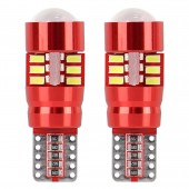 Amio – LED CANBUS T10 W5W 12V W2.1x9.5d 5600K 27xSMD 3014HP Καρφωτό Λευκό για Φώτα Θέσης & Εσωτερικού Αυτοκινήτου – 2 Τεμ. (01446/AM) Χωρίς Κάλυκα americat.gr
