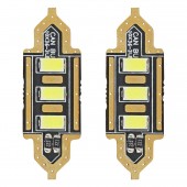 Amio – LED Λαμπάκια Πλαφονιέρας 36mm 12V 5600K 3xSMD 5730 για Εσωτερικό Φωτισμό Αυτοκινήτου – 2 Τεμ. (01449/AM) Πλαφονιέρας americat.gr
