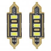 Amio – LED Λαμπάκια Πλαφονιέρας C5W 39mm 12V 0.5W 5600K 3xSMD 5730 για Αυτοκίνητο – 2 Τεμ. (01450/AM) Πλαφονιέρας americat.gr
