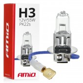 Amio – H3 PK22s 12V 55W LumiTec Λαμπτήρας Αλογόνου για Προβολείς / Φώτα Ομίχλης Αυτοκινήτου – 1 Τεμ. (01478/AM) Λάμπες americat.gr