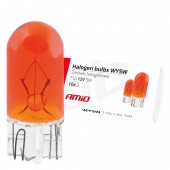 Amio – WY5W T10 W2.1x9.5d 12V 5W Λαμπτήρας Αλογόνου Amber για Φλας / Φώτα Σήμανσης Αυτοκινήτου – 1 Τεμ. (01478/AM) Χωρίς Κάλυκα americat.gr