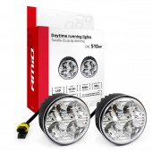 Amio – Στρογγυλά Φώτα Ημέρας DRL LED 12/24V 800Lm για Αυξημένη Ορατότητα & Ασφάλεια σε Αυτοκίνητο & Φορτηγό – Σετ 2 Τεμ. (01524/AM) Διεθνή Φώτα Ημέρας (DRL) americat.gr
