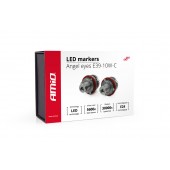 Amio – LED Λαμπάκια Angel Eyes 10W 270lm 5600K CANBUS για BMW Σειρά 1 3 5 για Καθαρό Λευκό Φως & Χωρίς Σφάλματα – Σετ 2 Τεμ. (01540/AM) Λάμπες americat.gr