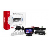 Amio – Σύστημα Παρκαρίσματος 12V με 4 Αισθητήρες Ασημί 22mm & Οθόνη LED GRAF για Ακριβή Ένδειξη Απόστασης & Ασφαλές Παρκάρισμα – 1 Τεμ. (01561/AM) Αισθητήρες παρκαρίσματος οπισθοπορείας και εμπρός americat.gr