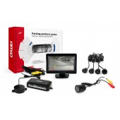 Amio – Σύστημα Παρκαρίσματος 12V Σειρά GOLD με 4 Αισθητήρες Μαύρους 18mm, Κάμερα HD-301 & Οθόνη TFT01 για Διακριτική Εγκατάσταση & Ασφαλές Παρκάρισμα – 1 Τεμ. (01580/AM) Αισθητήρες παρκαρίσματος οπισθοπορείας και εμπρός americat.gr