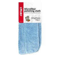 Amio - Πανί Μικροϊνών (Microfiber) για Γυάλισμα σε γαλάζιο χρώμα, διαστάσεων 37x27cm και εξαιρετικά υψηλής πυκνότητας 800g/m² για Επιβατικά Αυτοκίνητα - 1 τεμ. (01620/AM) Πανιά και Σφουγγάρια americat.gr